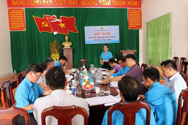 Liên đoàn Lao động huyện Krông Ana tổ chức Hội nghị Ban Chấp hành lần thứ 2 khóa IX, nhiệm kỳ 2023-2028